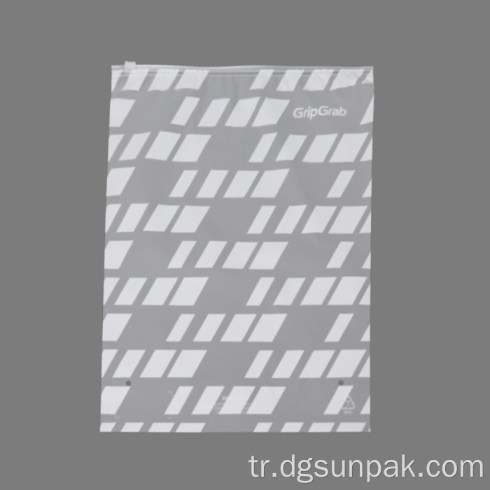 Giyim paketi buzlu biyolojik olarak parçalanabilir fermuar torbası